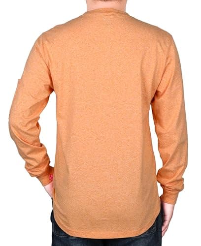 TICOMELA FR Shirts for Men Heather Series 6oz Flame Resistant T Shirt NFPA2112 CAT2 Fire Retardant Henley Shirts - XX-Large - Heather Orange thumbnail 3