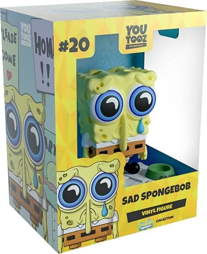 Youtooz Sad Spongebob 4" Vinyl Figure, Collectible Sad Spongebob from Spongebob Squarepants Collection - Image 1