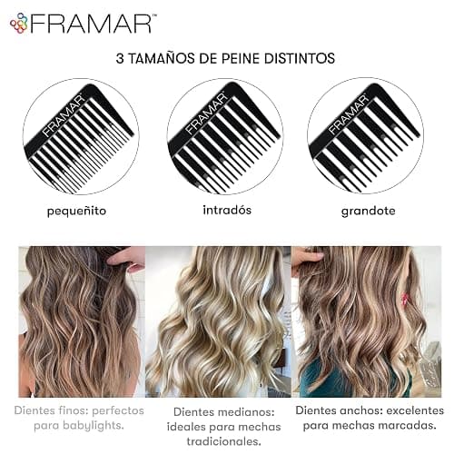 Framar Family Hair Color Brush Set - Framar Dreamweaver Highlight Comb Set thumbnail 5