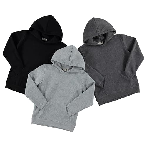 PURE CHAMP Boys Hoodies 3 Pack Fleece Pullover & Zip-Up Sweatshirts for Boys Kids Youth Plain Basic Everyday Wear Sizes 4-20 thumbnail 2