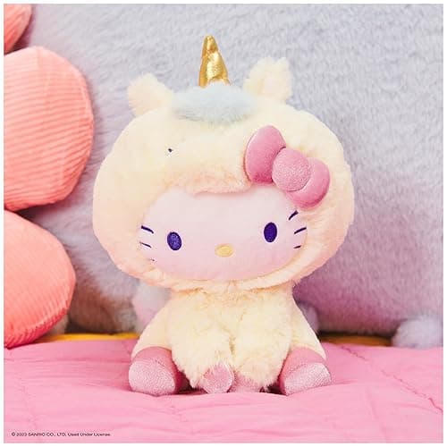GUND Sanrio Hello Kitty Unicorn Plush Toy, Premium Stuffed Animal for Ages 1 and Up, Yellow, 6” thumbnail 2