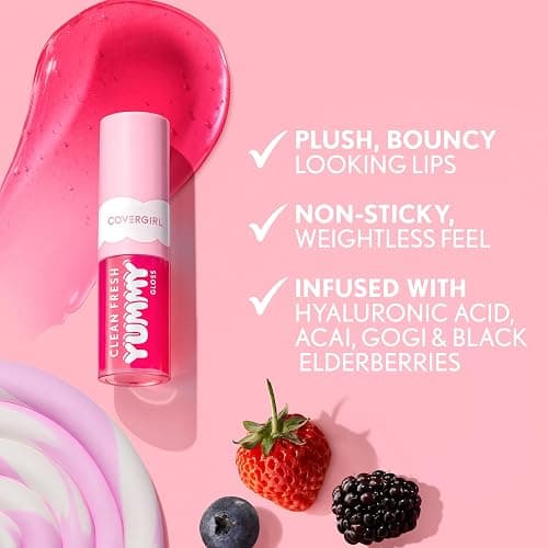 COVERGIRL Clean Fresh Yummy Gloss Bite-Sized Minis Kit - Let’s Get Fizzical & But First a Cosmo - 0.16 fl oz each thumbnail 5