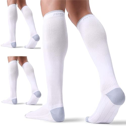 FITRELL 3 Pairs Compression Socks for Women and Men 20-30mmHg-Circulation Support Socks - Image 1