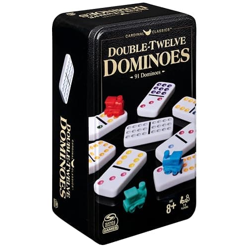Spin Master Games, Cardinal Classics Double 12 Dominoes Set in Storage Tin, Family Board Games, 2-6 Players, for Ages 8 & Up thumbnail 7
