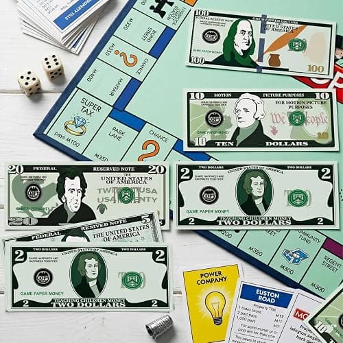 Spiricrystal 700Pcs Play Money Set for Kids – Educational Learning Bills for Teaching Math & Counting – Prop Fake Money Refill for Board Games & Cash Register Toy thumbnail 6