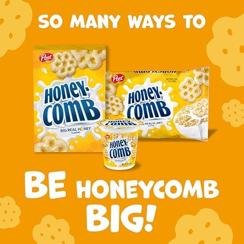 Honeycomb Breakfast Cereal, Made with Real Honey, 10 oz Box | Made With Whole Grain, No Artificial Colors And Flavors, Dye Free, On The Go Treat, Snack For Kids And Adults thumbnail 6