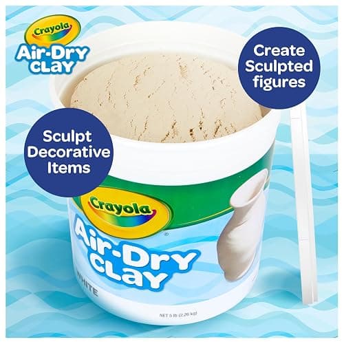 Crayola Air Dry Clay (5lbs), Teacher Supplies, Natural White Modeling Clay for Kids, Sculpting Material, Bulk Craft Supplies for Art Classrooms thumbnail 5