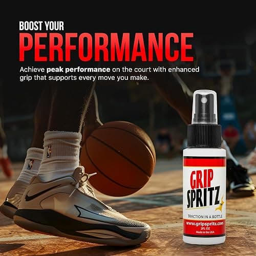 Grip Spritz - Basketball Shoe Grip Spray - Improve Sole Traction & Court Grip - Rejuvenate & Elongate Sneaker Life - Anti Slip Grip & Performance Enhancer - Basketball Accessory thumbnail 8