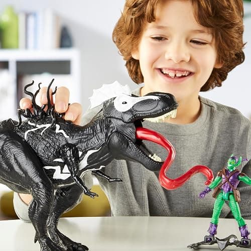 Spider-Man Marvel Epic World of Action VenomVersus Venomsaurus Rex 16-Inch (40cm) Action Figure with Dino Chomp Action, Super Hero Toys for Kids Ages 4+ thumbnail 6