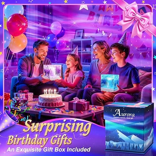 Galaxy Projector Night Light,18-Color Teen Girl Gifts Trendy Stuff,GIFT BOX | Remote, 10 Brightness&Dimmable, Birthday Gifts for Teen Girls Boys, Mood&Ambient Lighting,Relaxing&Calming,1&8 Hr Timer,Decor thumbnail 6