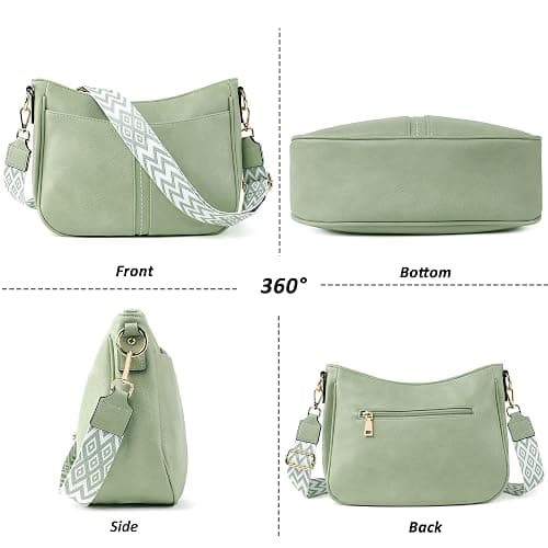 TANTOMI Crossbody Bags for Women Crossbody Purses and Wallet Vegan Leather Women's Shoulder Handbag for Everyday 2 PCS Set thumbnail 7