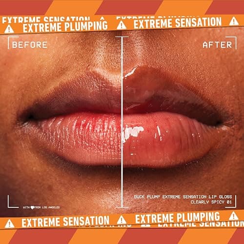 NYX PROFESSIONAL MAKEUP Duck Plump High Pigment Lip Gloss, Lip Plumper Gloss with Spicy Ginger - Clearly Spicy thumbnail 2