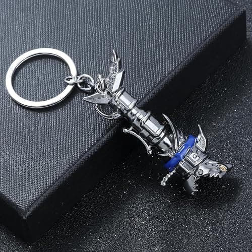 SONGCHANGJEWELRY Cyberpunk Rock Lolita Cool Weapon Keychain - Horror Excitement Anime Movie Merchandise - Shark Rocket Launcher Designs thumbnail 4