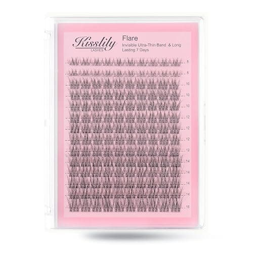 Flare Lashes With Invisible Band DiyNatural Eyelash Extension Bond SealEyelash Glue and Lash Remover Beginner FriendlyIndividual Lashes Waterproof and Long lastingMakeup For Girl Cosmetic. - Image 1
