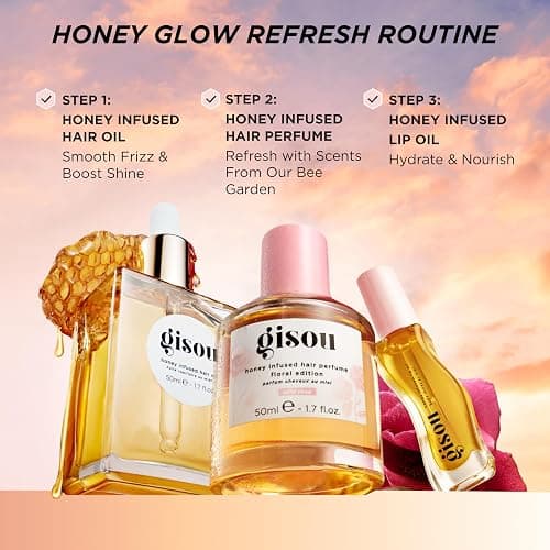 Gisou Honey Infused Hair Perfume – Long-Lasting Hair Fragrance with Mirsalehi Honey & Argan Oil, Wild Rose, 1.7 Fl Oz thumbnail 6
