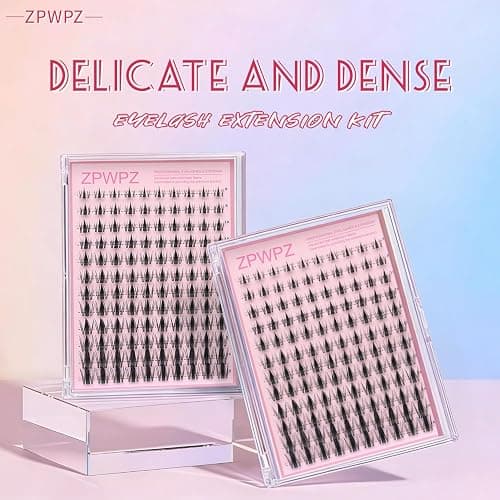 ZPWPZ Manga Lash Clusters Kit Eyelash Clusters Eyelashes Anime Lash Clusters With Spikes Eyelash Extension Kit With Lash Bond And Seal Wet Look Spiky Cluster Lashes (Aesthetic‌ kit 120pcs) thumbnail 2