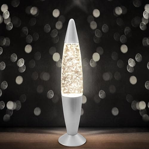 Jambo 16-Inch Silver Star Glitter Lamp I Beautiful Liquid Lamp I Entertaining for Adults and Kids I Perfect Holiday Gift thumbnail 7