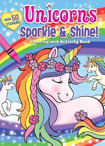 Unicorns Sparkle & Shine! Coloring and Activity Book (Coloring Fun) - Image 1