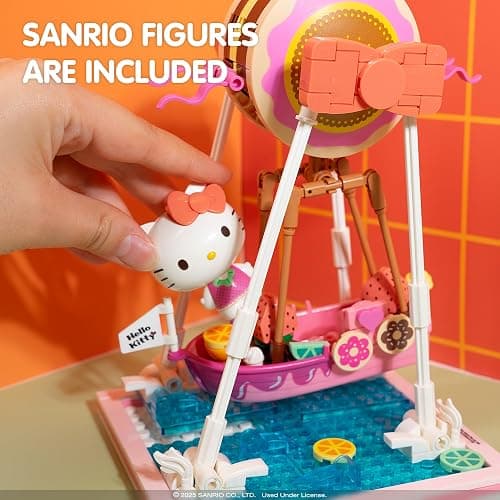 Hamee Sanrio Hello Kitty and Friends ‘Summer Wunderland’ Cute Water Theme Park Building Block Set Birthday Gift, Party Favor, Stress Relief, Collectible Toy, Sanrio Fan, Relaxation – Hello Kitty thumbnail 5