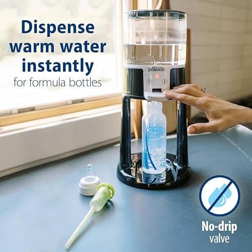 Dr. Brown's Insta-Prep Warm Water Dispenser to Instantly Prepare Baby’s Formula Bottle,Large Capacity Glass Tank with 3 Temperature Settings,Black - Black thumbnail 3