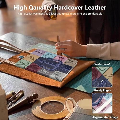 JOHSBYD Camp Half Blood Gift C-amp H-alf B-lood Leather Journal Notebook for Book Lover Flying Horse G-ift Percy Fans G-ift Percy Movie Gift Mythology G-ift (Camp Half Blood-notebook) thumbnail 5