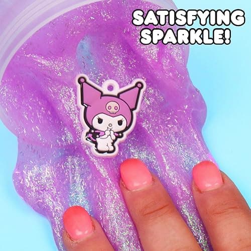 Kuromi SLIMYGLOOP Mix’EMS Slime, Collectible Charm with Fun Add-Ins, Hello Kitty and Pink Glitter Slime, Party Favors for Kids 8-12, Girls Toys Age 6-8, Sanrio Stuff thumbnail 6