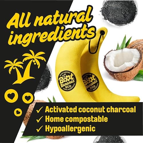 Boot Bananas Eco Travel Deodorisers | Light Weight, Sustainable, Reusable Sports Shoe & Glove Deodorizer Odour Neutralizer & Air Purifier | Eco-Conscious | Lasts up to 12 Months | 1 Pair thumbnail 3