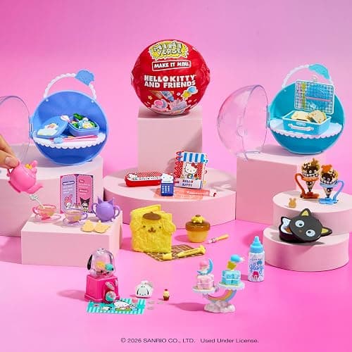 MGA's Miniverse Make It Mini Hello Kitty and Friends Series 4, DIY Mini Collectibles, Retro Stationery & Food Replicas, Sanrio Characters, Ages 8+ thumbnail 3