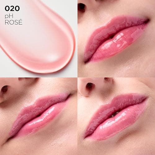 L'Oreal Paris Plump Ambition pH Hyaluron Lip Oil, Color Shifting Lip Tint with 24HR Hydration, Volumizing Shine and Lasting Color, 020 pH Rosé thumbnail 2