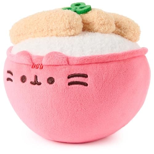 GUND Pusheen Bento Rice Bowl Plush, Squishy Toy, Collectible Plush Toy, Food Plushies, Stuffed Animal for Ages 8 and Up, Pink, 6” thumbnail 4