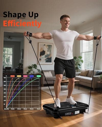 Shake Plate Vibration Exercise Machine for Lymphatic Drainage Massager & Weight Loss, 400 lbs Capacity Whole Body Vibrating Plate Workout for Women and Men thumbnail 3