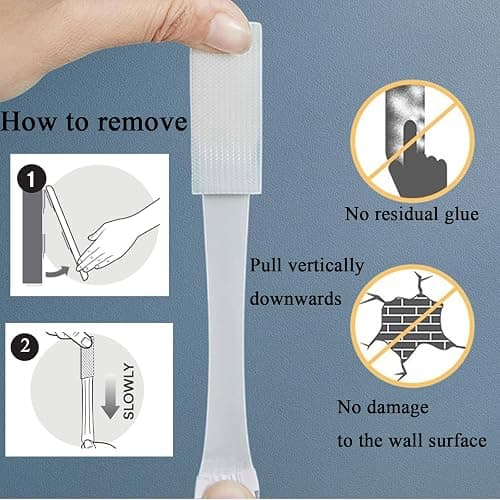 Gisde Large Picture Hanging Strips Heavy Duty, 24-Pairs(48 Strips) Sticky Picture Hangers for Walls No Damage Wall Picture Hangers Without Nails Refill Adhesive Poster Strips(Large-24 Pairs) thumbnail 5