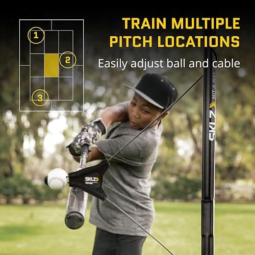 SKLZ Hit-A-Way Portable Baseball Training-Station Swing Trainer with Stand thumbnail 3
