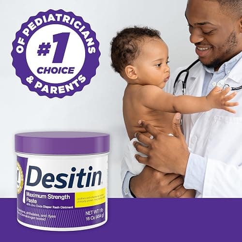Desitin Maximum Strength Diaper Rash Cream, 40% Zinc Oxide | Treatment & Prevention | Hypoallergenic | Paraben-Free | 16 oz Pack of 2 thumbnail 4