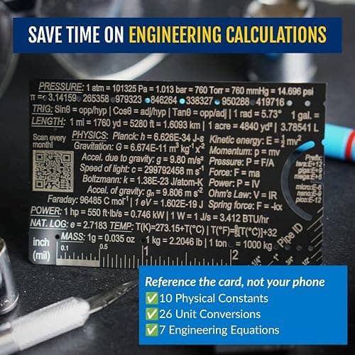 The Authentic Pocket Engineer - Small Metal Engineering Ruler Protractor Compass Scale, Techie Graduation Gadget Multitool, Mechanical/Civil Engineers Gift, Metric Mini 3 Inch Tool- Genius Lab Gear thumbnail 2