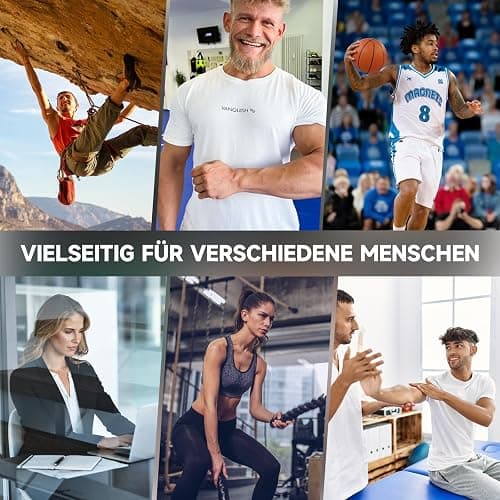 FitBeast Handtrainer Fingertrainer, Griffkraft Trainer Trainingsset - 5er-Pack, Verstellbarer Grip Trainer, Finger Trainingsgerät, Handgelenk Trainer, Trainingsring & Stressabbau-Griffkugel - Schwarz thumbnail 6