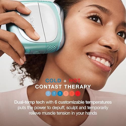 Shark DePuffi Instant Contrast Therapy Tool, Mountain Blue, FH220BK | Instant Hot + Cold Contrast Therapy Tool, Developed with Dermatologists, Switches Temps in 30 Seconds Across 6 Levels thumbnail 2