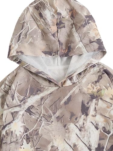 RoseSeek Girl's Number Camo Hoodies Long Sleeve Oversized Hoodies Pullover | Striped, Polka Dots, Baggy Sweatshirt, Streetwear Trendy, Tween Girl Fashion, Size 10-12 thumbnail 2