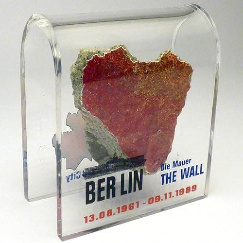 Original Piece of the Berlin Wall - Authentic Souvenir from the Real Wall in Germany Mounted in Acrylic Display (Small (2"X2"), Divided City) thumbnail 7