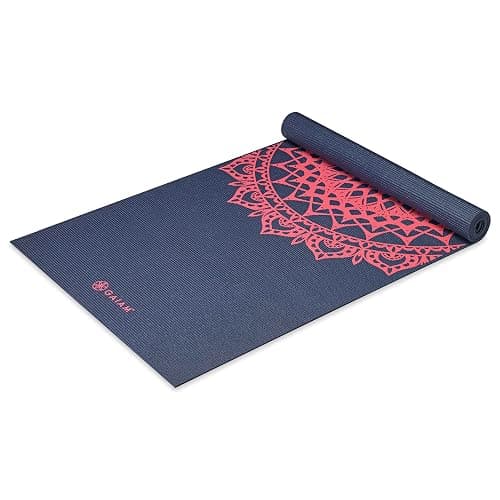 Gaiam Print Yoga Mat, Non Slip Exercise & Fitness Mat for All Types of Yoga, Pilates & Floor Exercises - Image 1