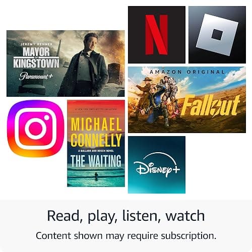 Amazon Fire HD 8 tablet (newest model), 8” HD Display, 3GB memory, 32GB, designed for portable entertainment, Black thumbnail 2
