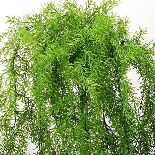 Artificial Pine Garland Hanging Plants 4pcs Faux Fake Hanging Pine Garlands Plant UV Resistant Plastic Plant Wall, Indoor, Outdoor Christmas Decorations thumbnail 4