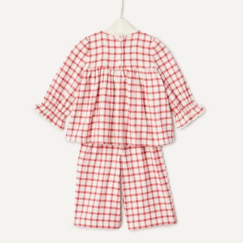 Amazon Essentials x Sofia Grainge Toddlers and Baby Girls' Long Sleeve Flannel Set thumbnail 6