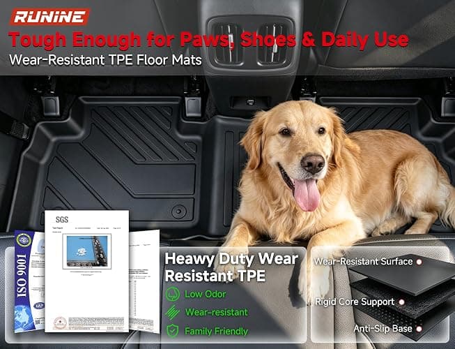 Floor Mats for Hyundai Tucson 2022-2025 2026(Excluding Hybrid & PHEV), All Weather Protection Custom Floor Mats Trunk Cargo and Car Windshield Cover Set for Car Accessories,Car Floor Liners Set thumbnail 5