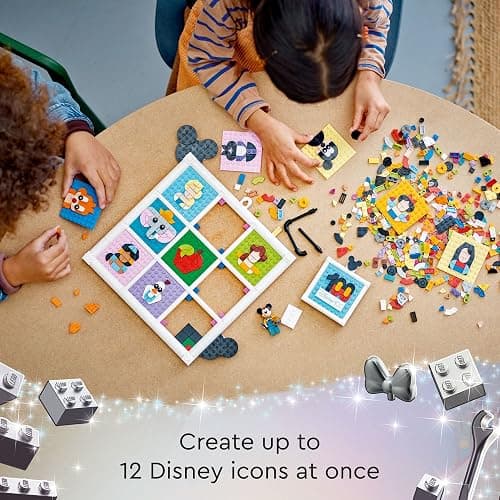 LEGO Disney Classic 100 Years of Disney Animation Icons 43221 Buildable Disney Toy with Mickey Mouse Minifigure, Classic Disney Wall Art, Fun Toys for Kids Ages 6+ thumbnail 4