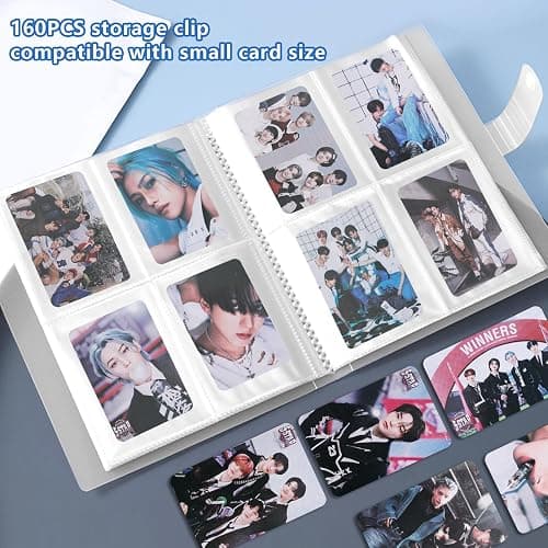 Stray Kids Merch Gift Box Set Including Photocard Holder, 3 Styles 165 Postcards, 200 Stickers, 8 Transparent Cards, 2 Keychain, 2 Lanyards, 2 Badges and Phone Ring Holder for Fans Women thumbnail 3