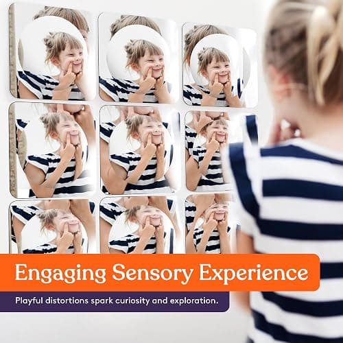 Special Supplies Sensory Bubble Wall Mirror - Interactive Acrylic Mirrors for Wall Decoration and Sensory Toys for Kids Classroom or Home -Sensory Room Decor -Visual, Tactile Stimulation (9 Pk) thumbnail 6