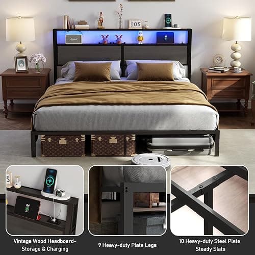 King Size Bed Frame LED  thumbnail 5