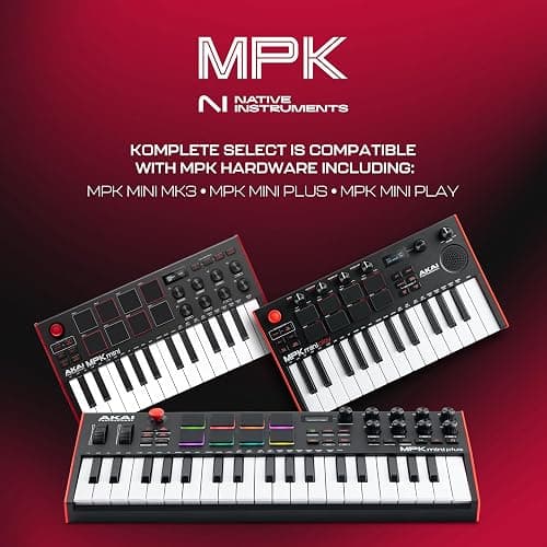 Akai Professional MPK Mini MK3 25-Key USB MIDI Keyboard Controller | Velocity-Sensitive Mini Keys, 8 MPC Pads, 8 Knobs, Software Suite Included, for Beat Makers, Music Producers and Home Studios thumbnail 4