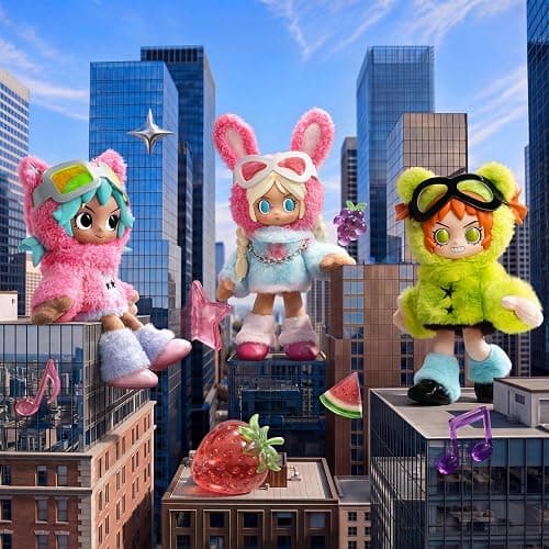 POP MART Peach Riot Fruit Punch Series Plush Doll Pendant - Poppy, Vinyl Plush Pendant, Bag Charm, Collectible Holiday Birthday Gifts for Kids Adults thumbnail 6
